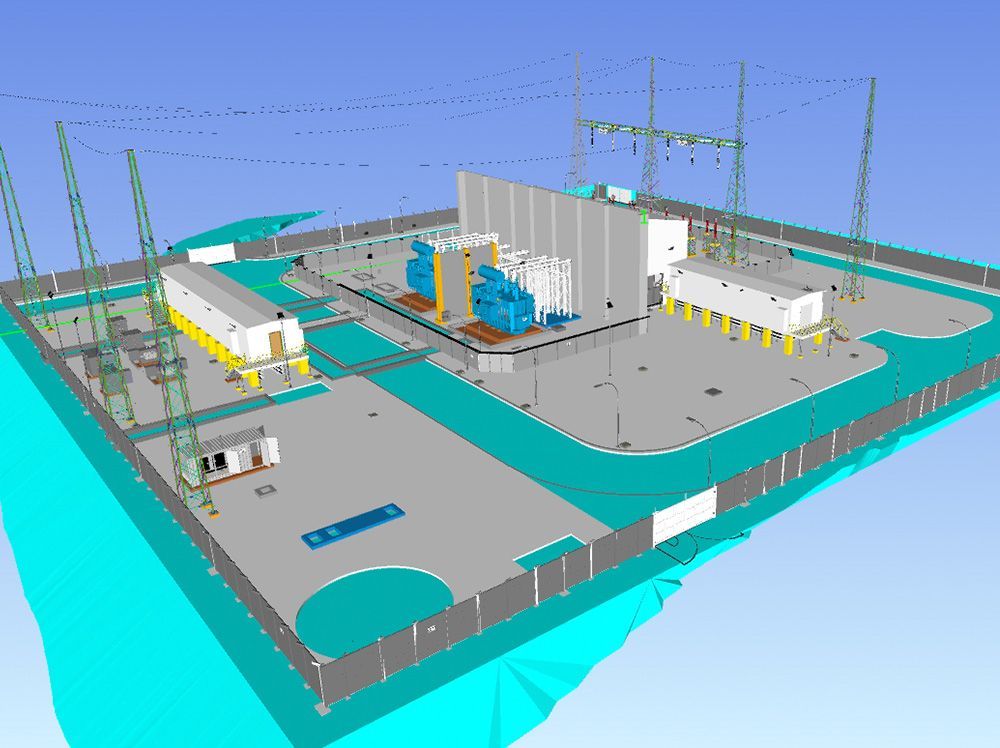 Captura de modelo BIM desarrollado por Esinel Ingenieros